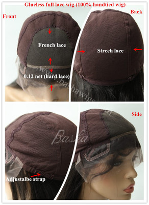Glueless full lace wig - cap